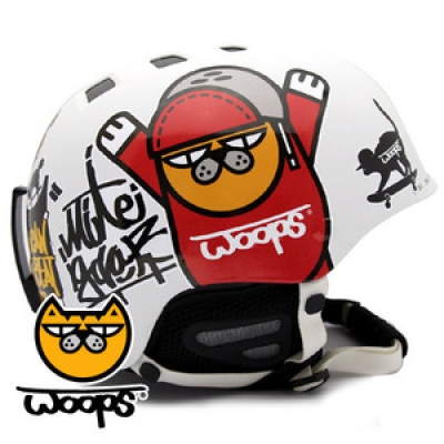 [그래피커] 00018-WOOPS-Helmet-01 헬멧 스티커