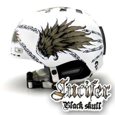 [그래피커] 0012-Black lucifer -01 헬멧 스티커
