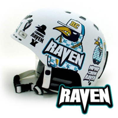 [그래피커] 0013-RAVEN_Helmet_01 헬멧 스티커
