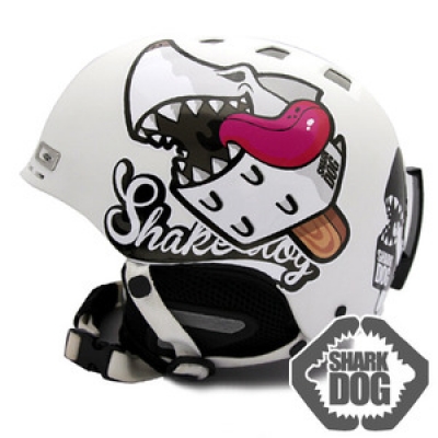 [그래피커]  0014-Shark DOG-Helmet-04 헬멧 스티커