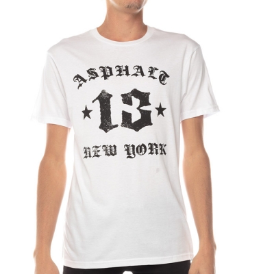 ASPHALT DESTROYED TEE - WHITE (아스팔트 디스트로이드 티셔츠)
