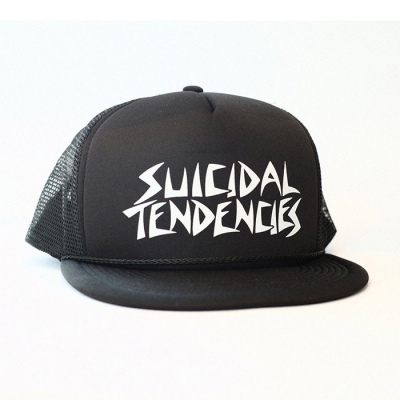 SUICIDAL TENDENCIES MESH FLIP HAT - BLACK (수어사이들 텐던시즈 메쉬 플립 모자)