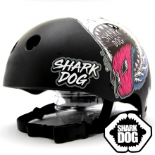 [그래피커]  0014-Shark DOG-Helmet-12 상어 불독 강아지 샤크독 서핑 하와이 헬멧 튜닝 스티커 스킨