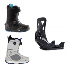 2223 Burton Men's Photon Step On Snowboard Boots [Wide] - Black or Gray Cloud + 2223 Burton Men's Step On X Re:Flex Snowboard Bindings - Black (버튼 포톤 스텝온 부츠 + 버튼 스텝온 X 리플렉스 바인딩 셋트)