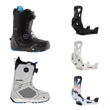 2223 Burton Men's Photon Step On Snowboard Boots [Wide] - Black or Gray Cloud + 2223 Burton Men's Step On Re:Flex Snowboard Bindings (버튼 포톤 스텝온 부츠 + 버튼 스텝온 리플렉스 바인딩 셋트)