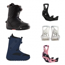 2223 Burton Women's Limelight Step On Snowboard Boots [Wide] - Black or Dress Blue + 2223 Burton Women's Step On Re:Flex Snowboard Bindings (버튼 라임라이트 스텝온 부츠 + 버튼 스텝온 리플렉스 여성용 바인딩 셋트)