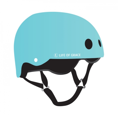 LOG FX-001 Helmet + Protective Gear (Elbow, Knee, Wrist) W/Net Bag Set (로그 스케이트보드 헬멧+보호대 세트)